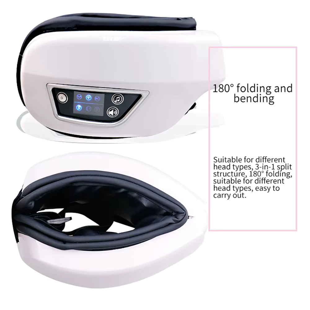 4D Smart Eye Massager - Bluetooth Music, Air Compression & Heat Therapy for Eye Relief