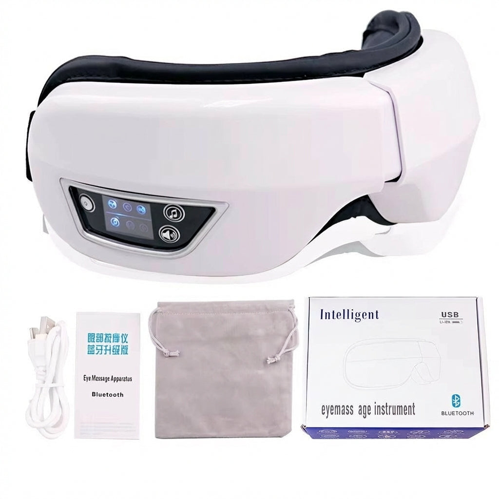 4D Smart Eye Massager with Heat & Air Compression (Bluetooth)